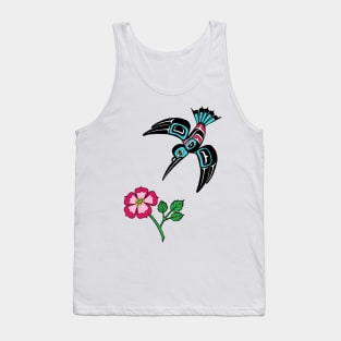 Hummingbird and Sitka Rose Tank Top